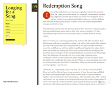 Tablet Screenshot of longingforasong.com
